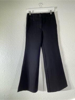 Maeve Anthropologie The Naomi Ponte Wide Leg Flare Pants